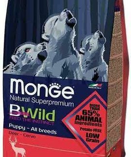 Monge BWild Low Grain Puppy & Junior Hirsch