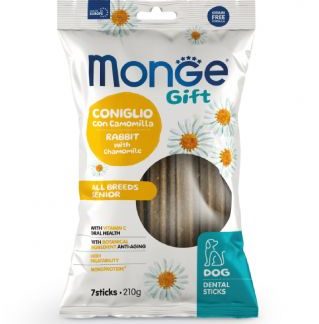 Monge Gift  Senior Dog Dental Sticks Kaninchen mit Kamille