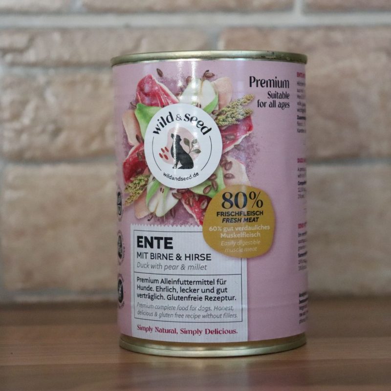 Premium Nassfutter Ente mit Birne