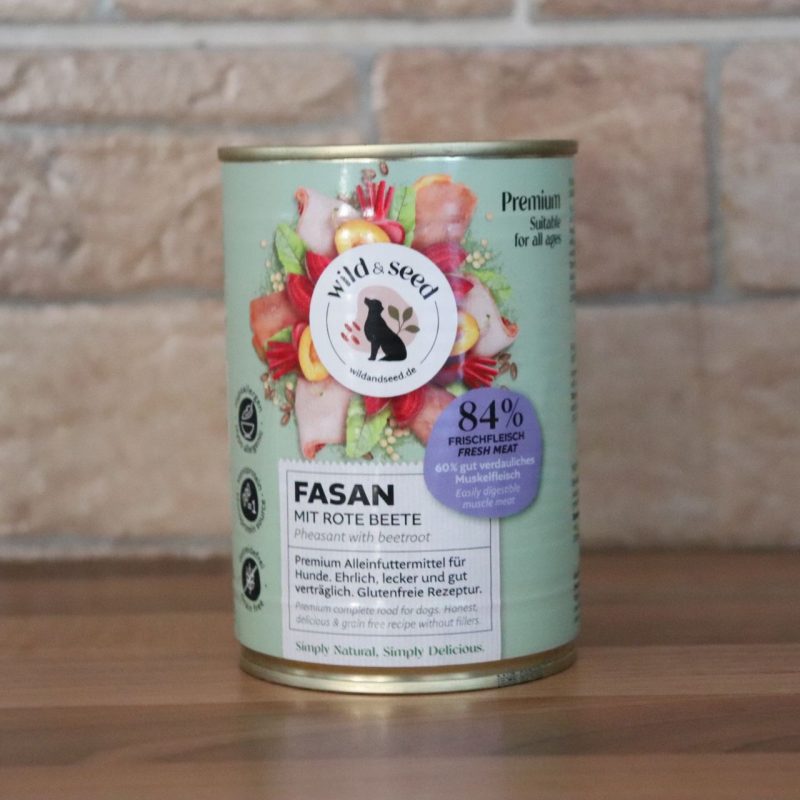 Premium Nassfutter Fasan mit Rote Beete