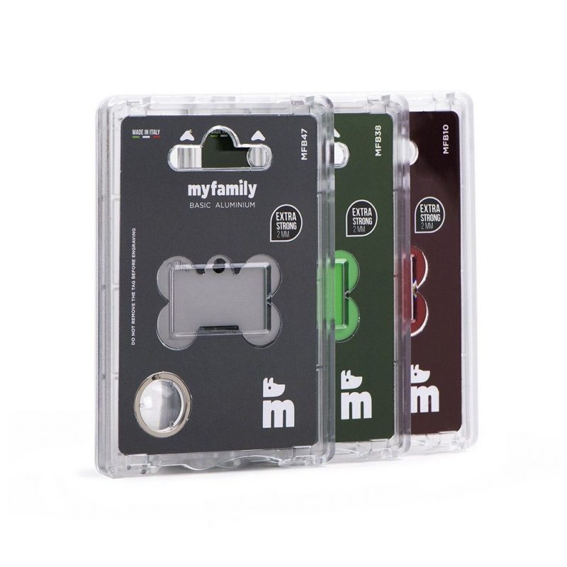 Basic XL Knochen Plakette aus Aluminium – Bild 3