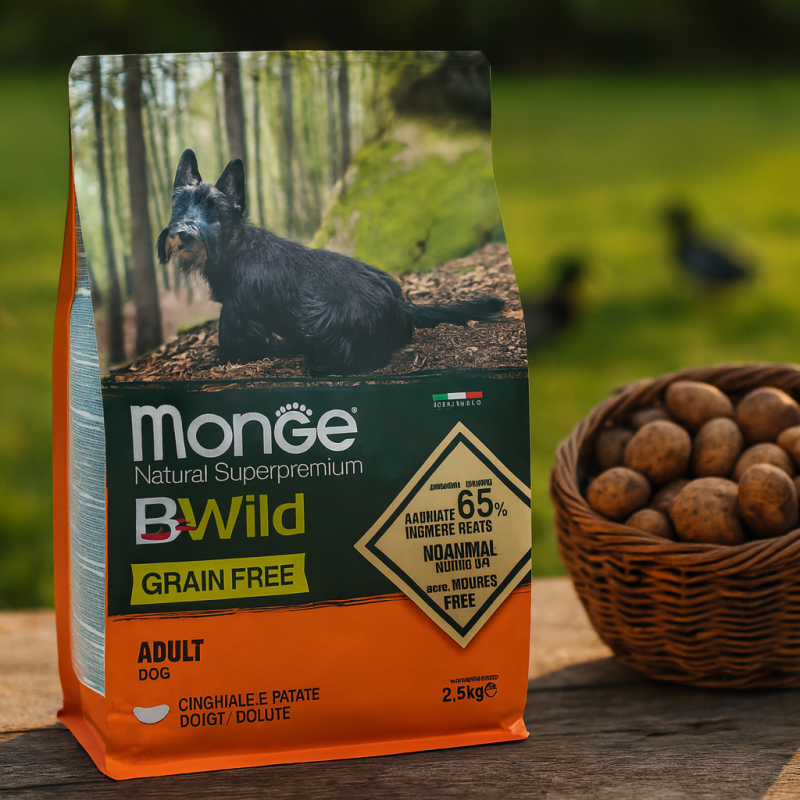 Monge Bwild Grain Free Adult Ente & Kartoffel