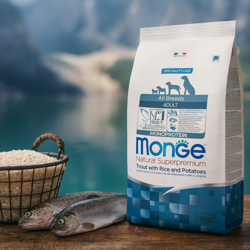 Monge Natural Superpremium Forelle,Reis & Kartoffel