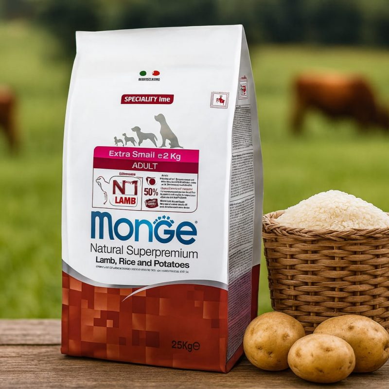 Monge Natural Superpremium Adult Extra small Lamm,Reis & Kartoffel
