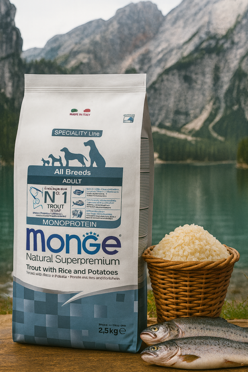 Monge Natural Superpremium Forelle,Reis & Kartoffel