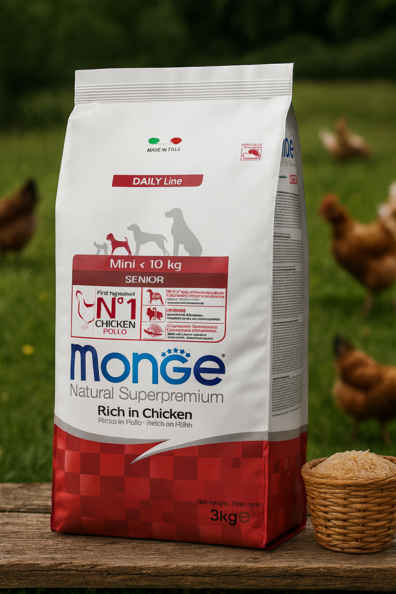 Monge Natural Superpremium Mini Adult Senior mit Hühnchen