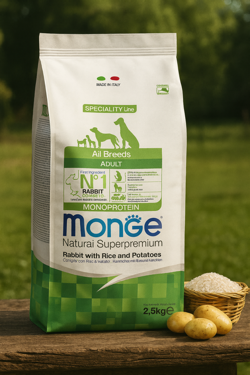 Monge Superpremium Kaninchen,Reis & Kartoffel